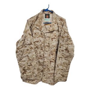 US Army Jacket Men Medium Long Marine Navy Desert Digital Combat Uniform Shirt L